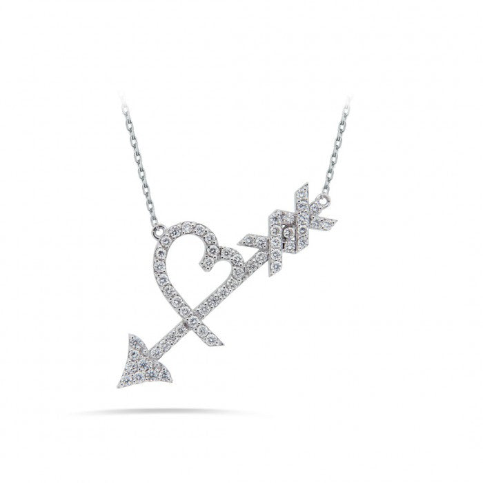 AMORE Heart And Arrow Diamond Necklace 0.40ct