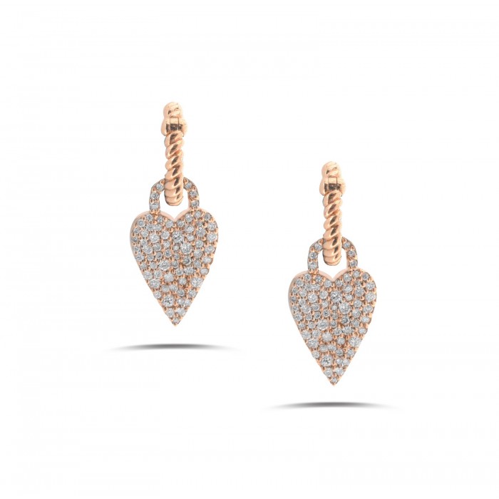 AMORE Heart Diamond Earrings 0.61ct