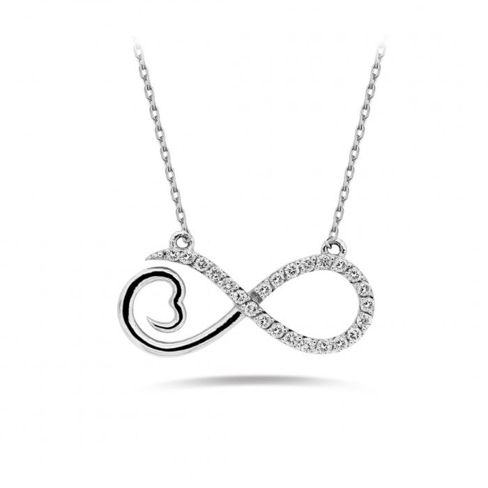 AMORE Infinity Diamond Necklace 0.13ct