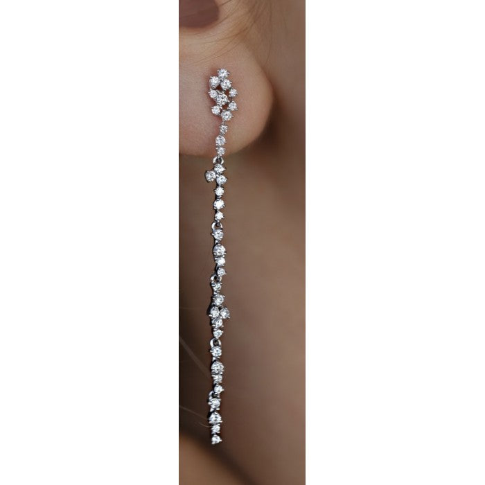 AMORE Long Dangle Diamond Single Earring 0.35ct