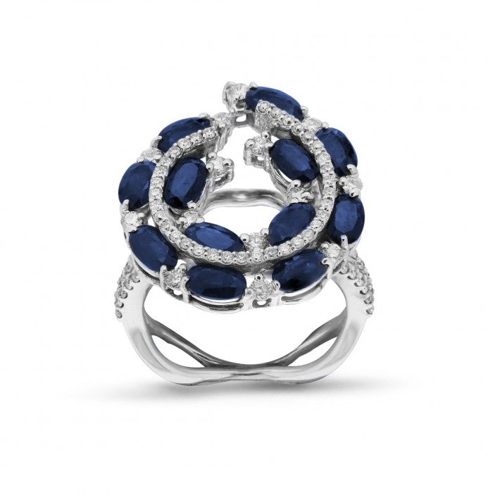 BRIT Sapphire Diamond Ring 1ct