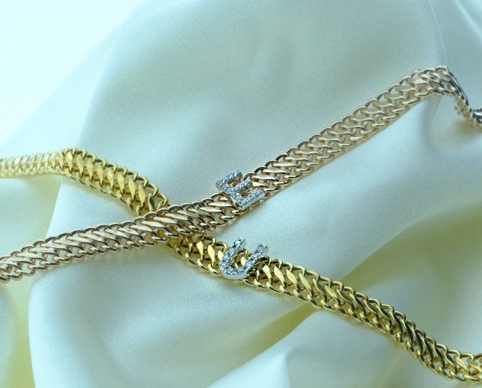 ID Initial Diamond Bracelet 0.10ct