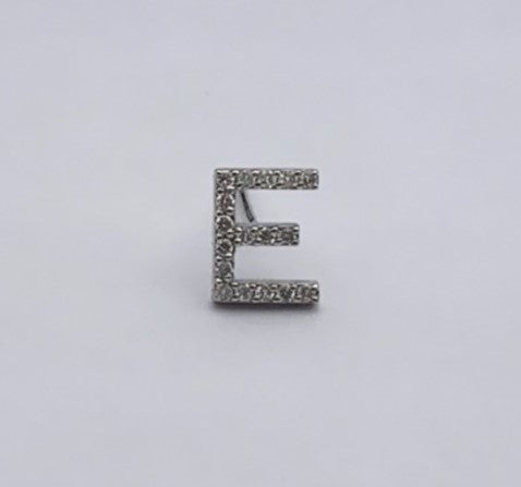 ID Initial E Diamond Earring 0.09ct