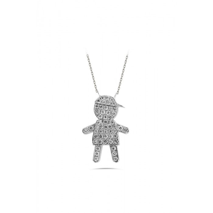 KAWAII Boy Diamond Necklace 0.33ct