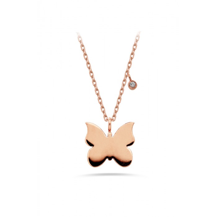 KAWAII Butterfly Diamond Necklace 0.01ct