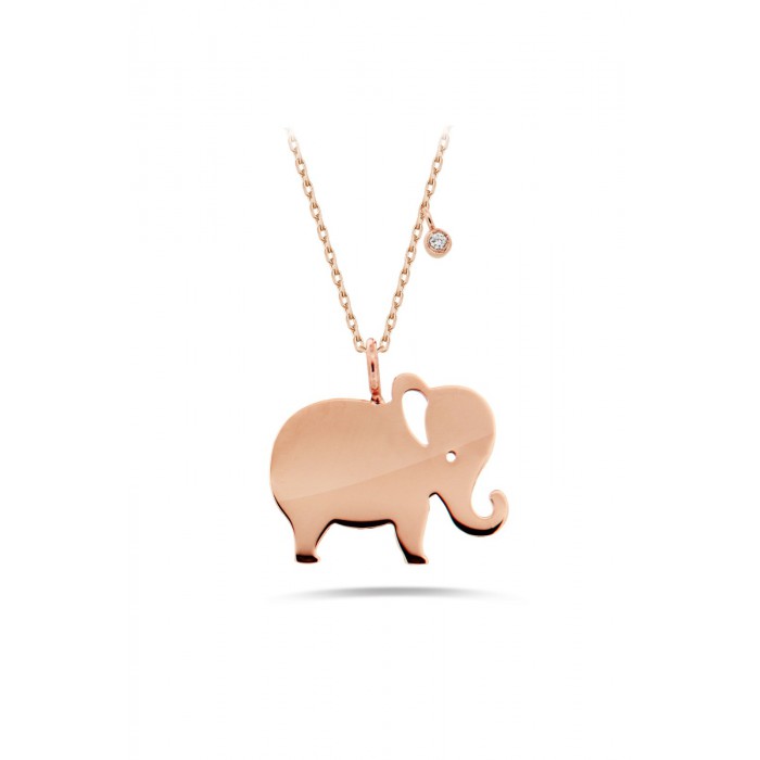 KAWAII Elephant Diamond Necklace 0.01ct