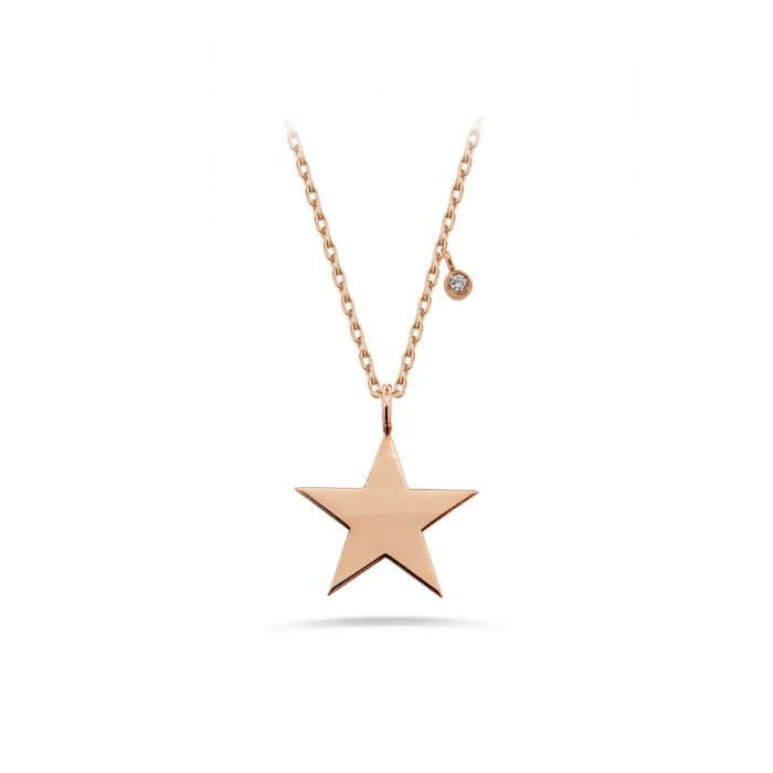 KAWAII Star Diamond Necklace 0.01ct