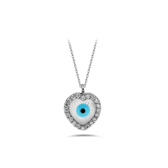 MYKONOS Eye Heart Diamond Necklace 0.09ct