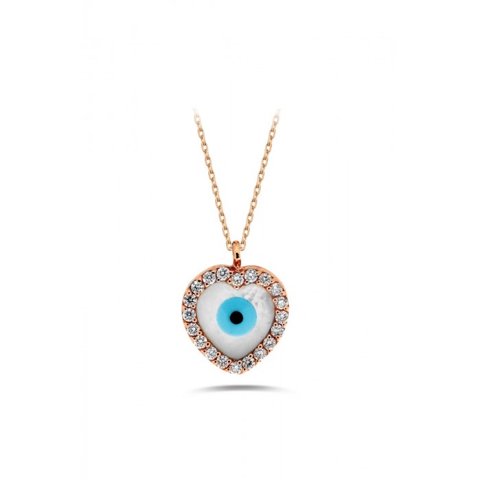 MYKONOS Eye Heart Diamond Necklace 0.11ct