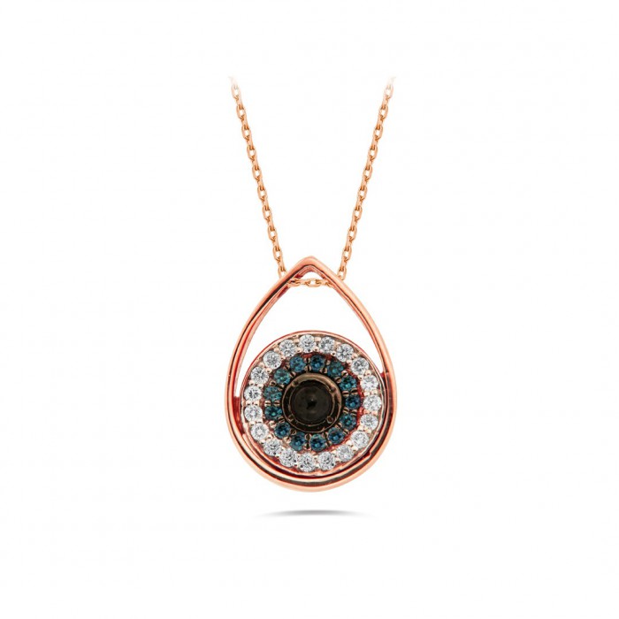 MYKONOS Eye Sapphire Diamond Necklace 0.13ct