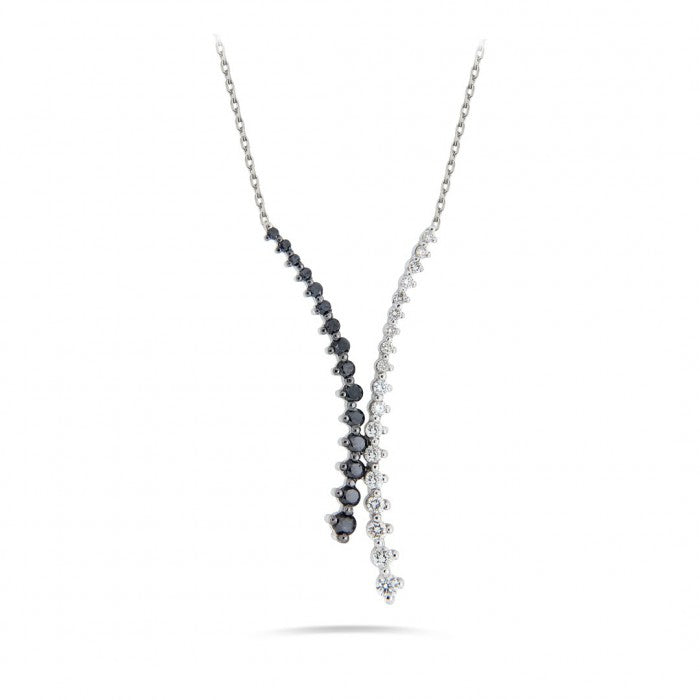 NUIT Black And White Diamond Necklace 1.02ct