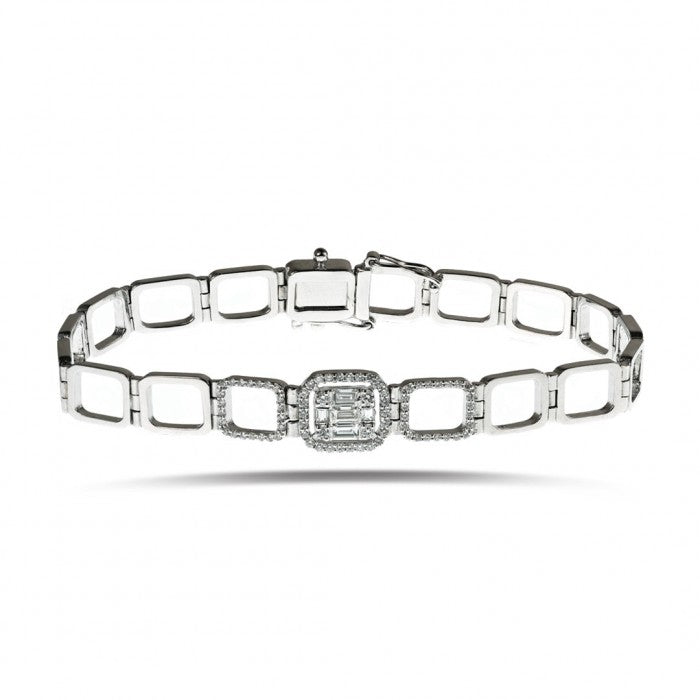 QUEEN Baguette Bracelet 0.50ct