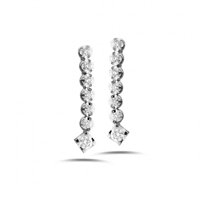 QUEEN Drop Diamond Earrings 0.45ct