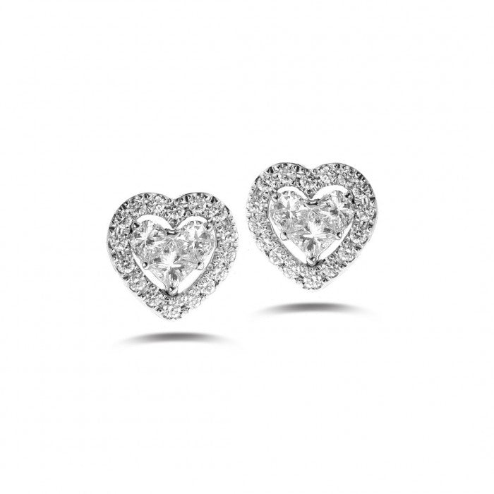 QUEEN Heart Diamond Earrings 0.95ct