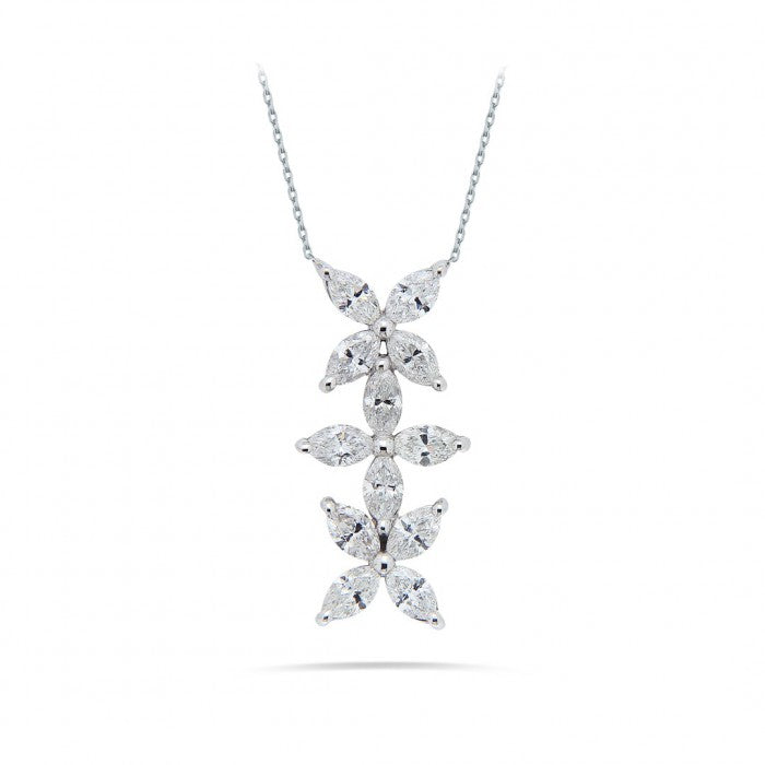 QUEEN Marquise Diamond Necklace 0.75ct