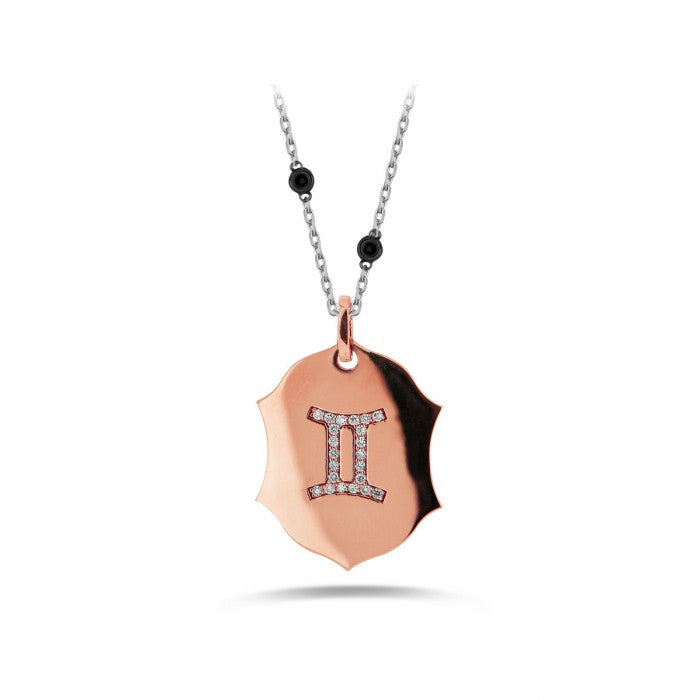 ZODIAC Gemini Diamond Necklace 0.12ct