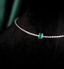 Load image into Gallery viewer, HOLLYWOOD F Color Emerald Diamond Tennis Choker
